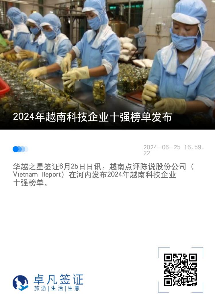 2024年越南科技企业十强榜单发布