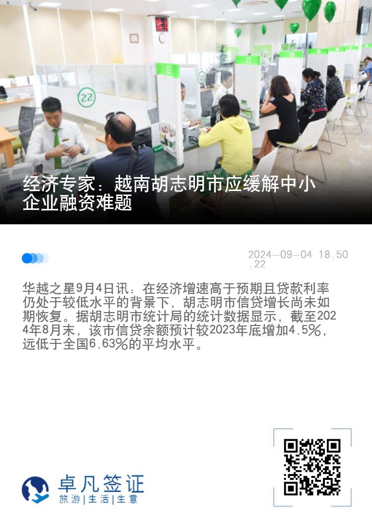 经济专家：越南胡志明市应缓解中小企业融资难题