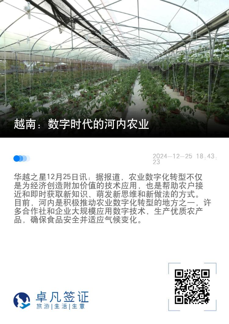 越南：数字时代的河内农业