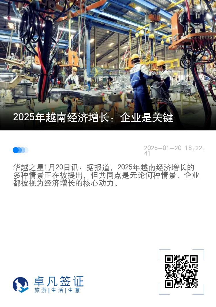 2025年越南经济增长：企业是关键